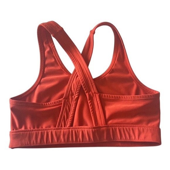 UNDER ARMOUR-ORANGE SPORTS BRA-SIZE SMALL - Picture 3 of 4